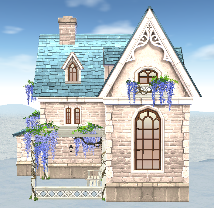 Right side of Wisteria House
