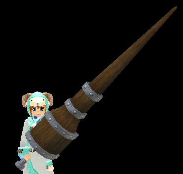 Equipped Physis Wooden Lance