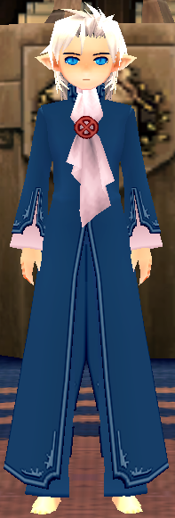 Equipped Edekai's Priest Robe (M) viewed from the front