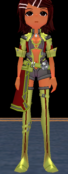 Equipped Battleborn Outfit (F) viewed from the front
