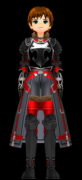 Equipped Male Royal Knight Set viewed from the front