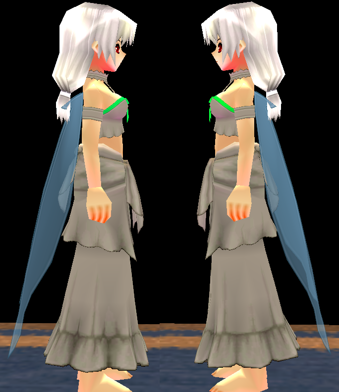 Equipped Asuna ALO Outfit viewed from the side