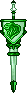 Inventory icon of Lion Claw Lance (Silver Base, Green Trim)