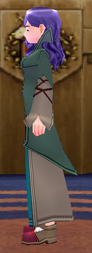 Equipped Female Karis Wizard Set viewed from the side