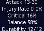 Critical 15% Balance 58%