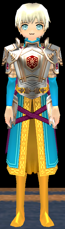 Equipped Lugh's Armor viewed from the front