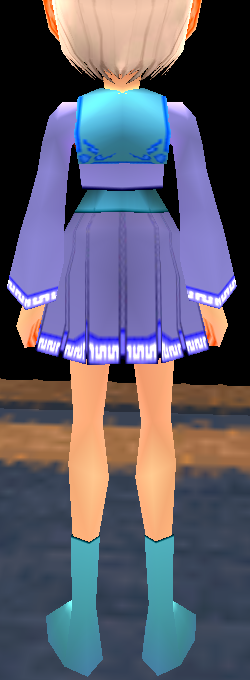 Equipped Magic School Uniform (F) viewed from the back