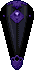 Inventory icon of Hetero Kite Shield (Black Shield, Purple Metal)