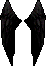 Icon of Black Angel Wings