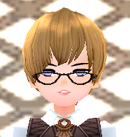 Magic Academy Wig and Glasses (M) Equipped Front.png