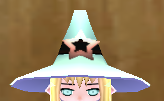 Equipped Star-shaped Large Brimmed Magician Hat viewed from the front