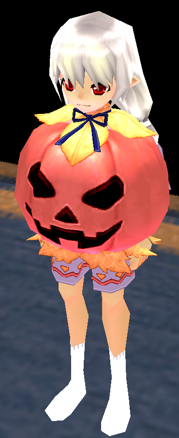 Equipped Pumpkinface Outfit (F) viewed from an angle