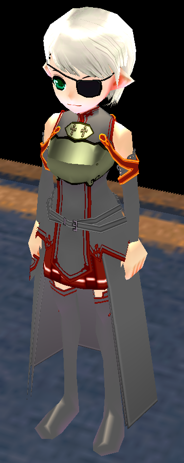 Equipped Asuna SAO Outfit viewed from an angle