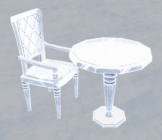 Building preview of Homestead Snowflower Table and Chair