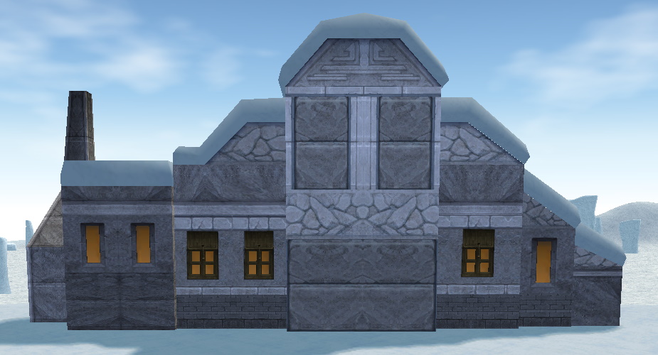 Back side of Mansion (Snowfield)
