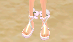 Equipped Elf Wedding Sandals (F) viewed from the front