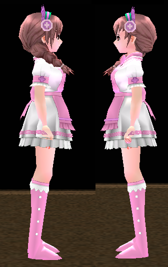 Equipped Mini Nurse Set viewed from the side