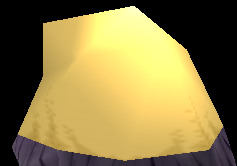 Equipped Wizard Hat viewed from an angle