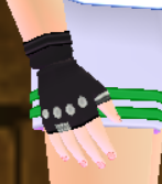 Equipped Shining Stage Gloves (M) viewed from the side