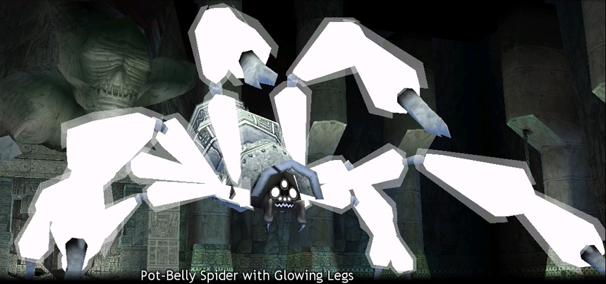 Picture of Pot-Belly Spider with Glowing Legs