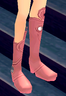 Equipped Butterfly Boots (F) viewed from an angle