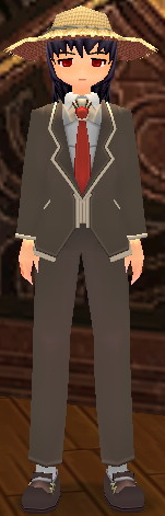 Equipped Mabinogi School Uniform (M) viewed from the front