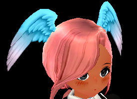 Equipped Fluttering Moonlight Headband viewed from an angle