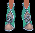 Equipped Elegant Celtic Shoes (F) viewed from the front