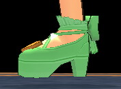 Equipped Waffle Witch Shoes viewed from the side