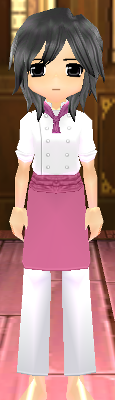 Equipped Tork's Chef Uniform (M) viewed from the front