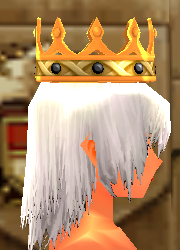 Equipped Pumpkin Crown (M) viewed from the side