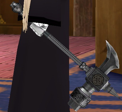 Equipped Celtic Royal War Hammer