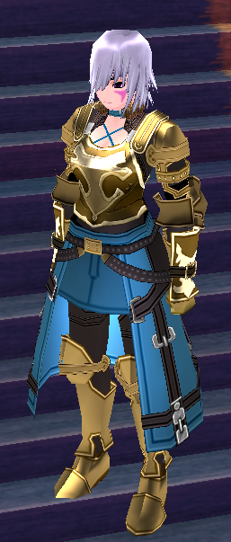 Equipped GiantFemale Royal Knight Set viewed from an angle