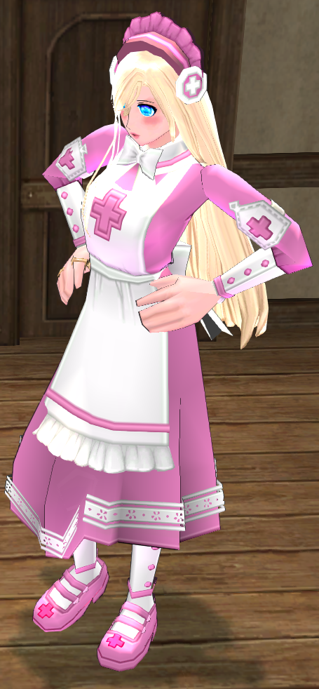 Equipped Giant Nurse Set viewed from an angle