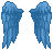 Icon of Steel Blue Cupid Wings