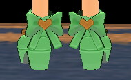 Equipped Waffle Witch Shoes viewed from the back