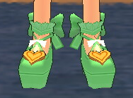 Equipped Waffle Witch Shoes viewed from the front