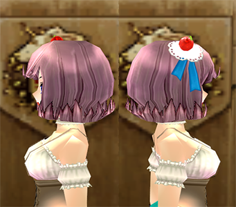 Equipped Sweet Eirawen Wig viewed from the side