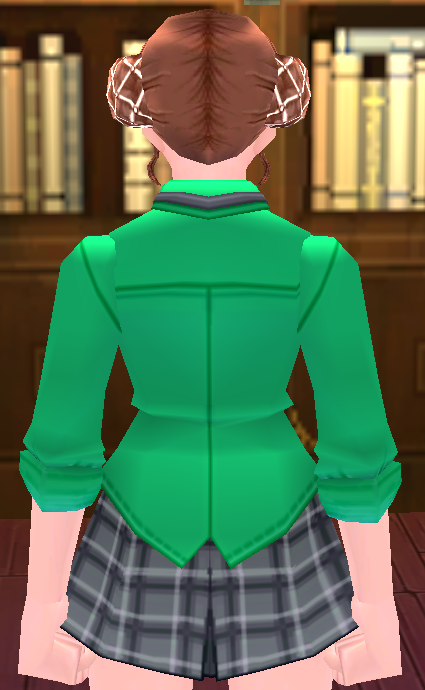 Equipped Giant After School Uniform (F) viewed from the back
