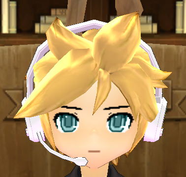 Equipped Kagamine Len Headset viewed from the front