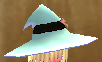 Equipped Star-shaped Large Brimmed Magician Hat viewed from the side