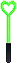 Icon of Heart Glow Stick (Green)