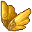 Icon of Golden Hummingbird Wings