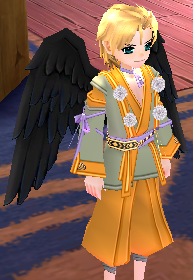 Equipped Men's Tengu Outfit viewed from an angle