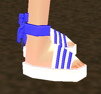 Equipped Striped Sailor Sandals viewed from the side