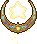 Icon of Gold Crescent Star Halo