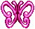 Icon of Pink Topaz Twinkling Butterfly Wings