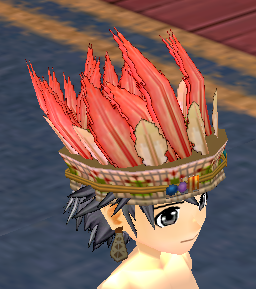 Equipped Kousai's Hat viewed from an angle