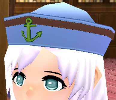 Equipped Sailor Hat (F) viewed from an angle