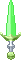 Inventory icon of Battle Short Sword (Neon Green Blade)